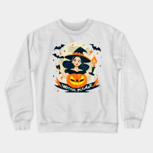 Witch, Please cute pumpkin girl Crewneck Sweatshirt